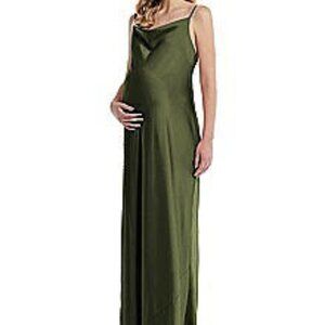 Dessy MATERNITY SLIP DRESS IN OLIVE GREEN